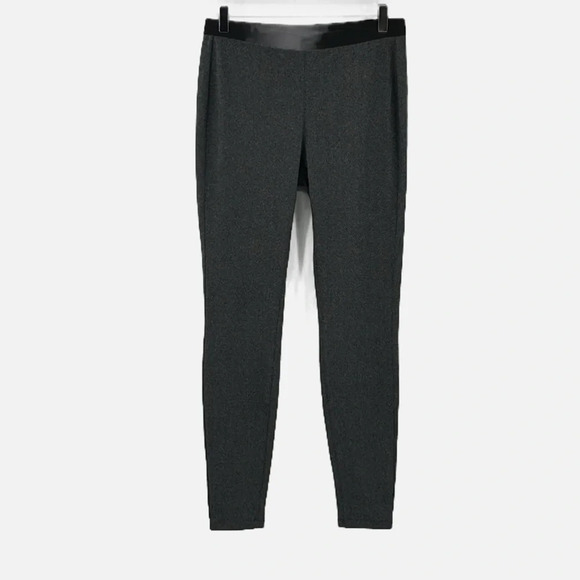 Eileen Fisher Herringbone Recycled Polyester Leggings in Charcoal - Size XS - Picture 3 of 8